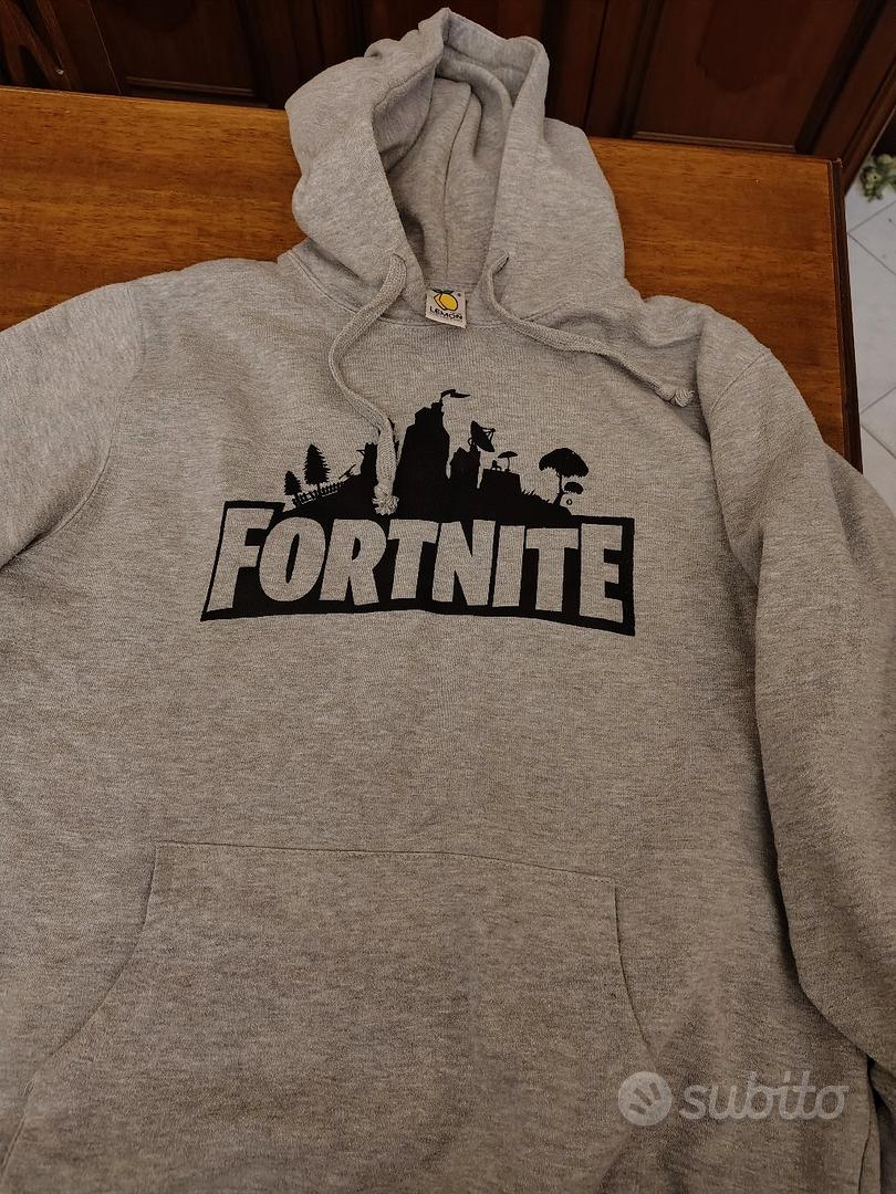 felpa Fortnite taglia L grigia Abbigliamento e Accessori In