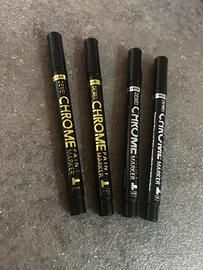 Set pennarelli ad effetto specchiato oro e argento