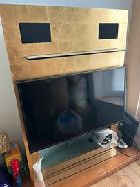 Portatelevisione foglia oro