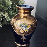 Vaso in vetro di Murano laminato in oro 24k