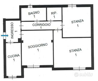 Appartamento 93 mq per Insegnanti/Studenti