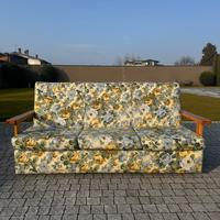 Divano letto 3 posti con struttura in legno