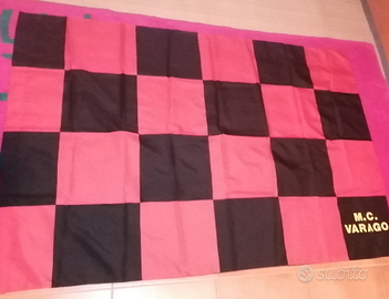 Bandiera rossonera a scacchi Milan Club Varago