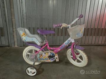 Bici Winx con rotelle  misura 12