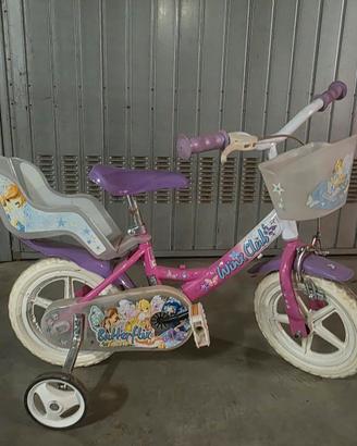 Bici Winx con rotelle  misura 12