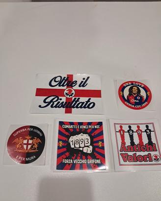 adesivi stickers Genoa 