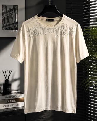 T-shirt Versace uomo bianca ricamata