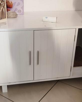 Mobile lettiera gatto elegante – nasconde sabbiett