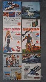 24 Annunci pubblicitari anno 1974 a colori e B&N