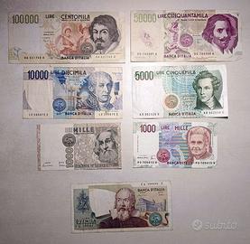 Lotto Banconote Lire Italiane