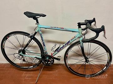 Bici corsa telaio columbus in acciaio e carbonio