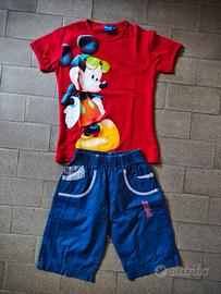 Completo estivo bimbo, topolino, Disney, 7 anni