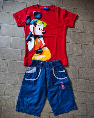 Completo estivo bimbo, topolino, Disney, 7 anni