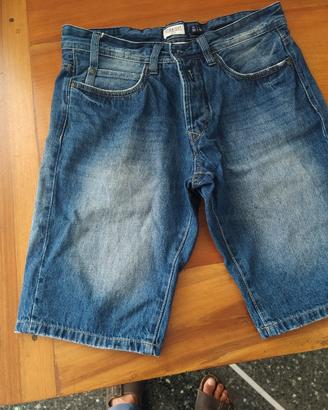 pantalone jeans corto