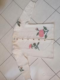 maglione donna modello cardigan. 