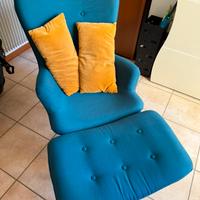Poltrona con Poggiapiedi