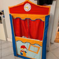 Teatrino legno e stoffa