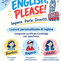 Lezioni di Inglese: Bambini, Ragazzi e Adulti