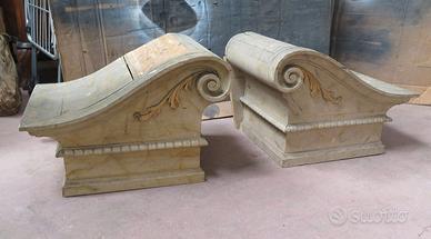 ANTICA MENSOLA CONSOLLE LIGNEA RIPIANO