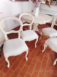 SEDIE SHABBY ANTICATE 