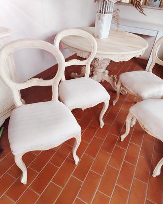 SEDIE SHABBY ANTICATE 