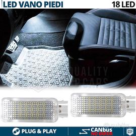 Luci LED Vano Piedi Per Skoda Abitacolo Bianche