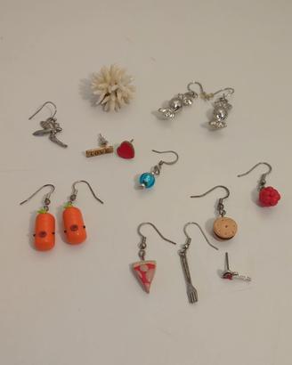 Lotto Orecchini e Spille Bigiotteria - Fimo