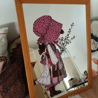 Quadro anni 80 Holly Hobbie, grandi dimensioni 