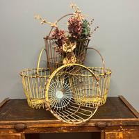 Vecchi Secchi In Ferro Raccolta Frutta Arredo