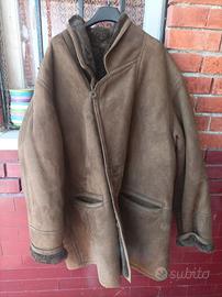 Cappotto Montone Vintage Originale Shearling