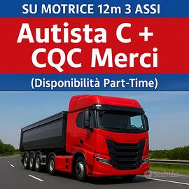 Autista C + CQC MERCI - (part-time)