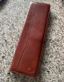 Portacravatta da viaggio-Clacson- vera pelle