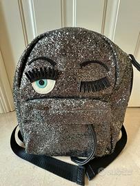 Zaino piccolo glitterato Chiara Ferragni Brand