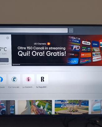 SmartTV LG 43 pollici difetto due strisce orizzo
