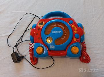 Lettore CD portatile con due microfoni Bontempi