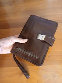 Pochette / borsello da polso/ portafoglio in pelle