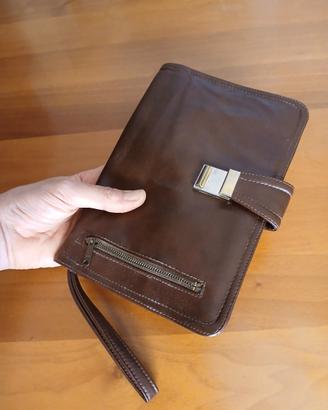 Pochette / borsello da polso/ portafoglio in pelle