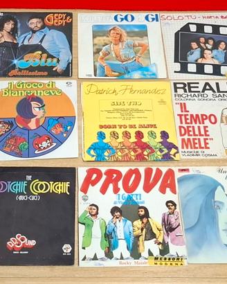 Collezione di 39 dischi in vinile 45 giri Vintage