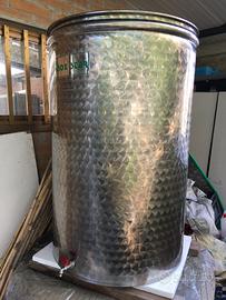 Botte (300 L) in acciaio inox per olio e vino