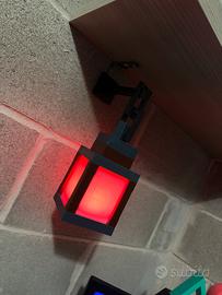 Lampada a led a cubo multicolore con telecomando