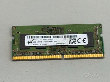 RAM 4GB DDR4 per Notebook