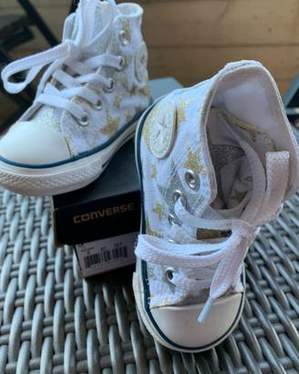 Converse All Star glitter taglia 21