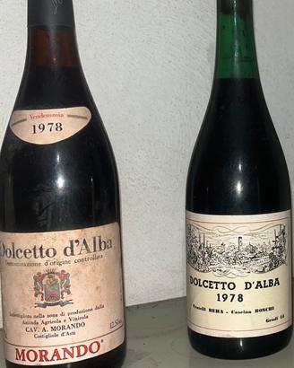 3 vini 1978 Barbera D’Asti e Dolcetto D’alba
