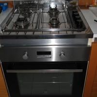 CUCINA GAS ACCIAIO FORNO ELECTROLUX PIANA SAMET .