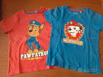 2 magliette maniche corta Paw Patrol