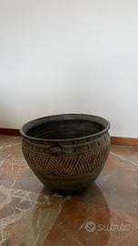 Grande vaso decorativo in stile etnico