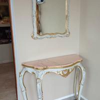 Consolle con specchio stile veneziano