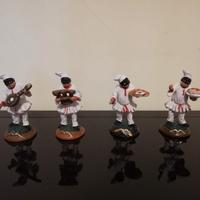 4 Pulcinella in ceramica Di Virgilio