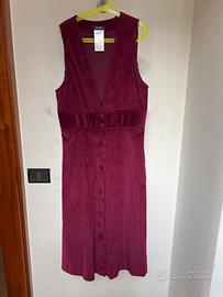 Vestito donna Max&Co fustagno color vinaccia