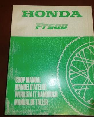 FT500 manuale officina manutenzione moto honda